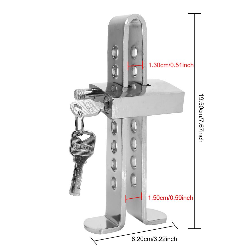 Auto Brake Pedal Lock Car Accessories Car Clutch Lock Universal Steel Stainless Throttle Accelerator Security Anti-Theft Tool