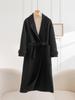 Double-Faced Wool Hepburn-Style Coat, Long, Slim Fit, 2025 Collection, Women's Fashion.