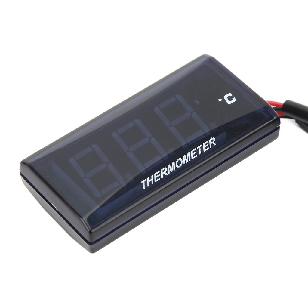 Motorcycle Digital Water Temperature Gauge Thin 12V LCD With 22mm Sensor Adapter for Most Motorbikes