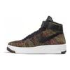 Air Force 1 Mid Flyknit Багатоколірний Чорний 817420-002