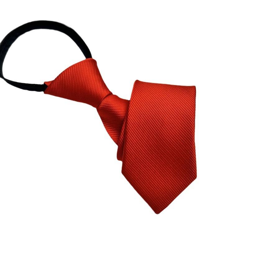 Herren Krawatte Saphirblau Einfarbig Lässig 5 cm Schmale Version Monochrom Reißverschluss Typ Freihändig Einzug Druck