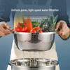 European Style 304 Stainless Steel Basin and Strainer: Vegetable Washing, Draining, Kitchen Rice Filter Basket