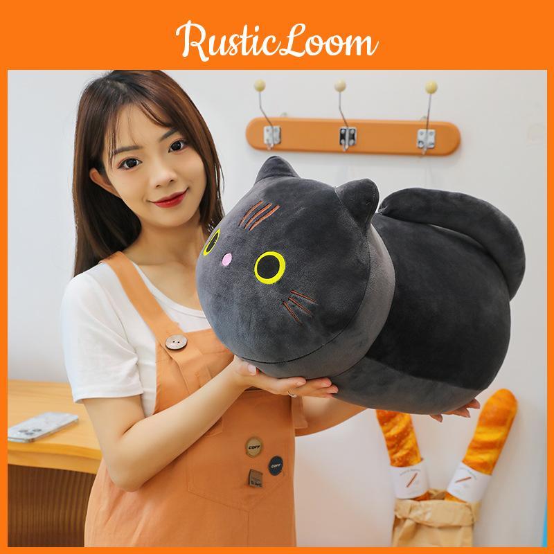 Adorable Plush Cat Toy Cartoon Bedtime Companion Kid Girls Birthday Holiday Gift