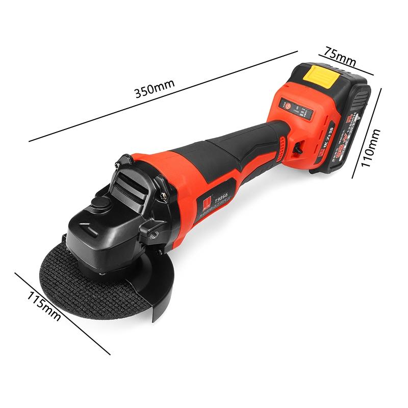 12800mAh Electric Cordless Angle Grinder Polisher Sander Cutting Sanding Waxing Machine