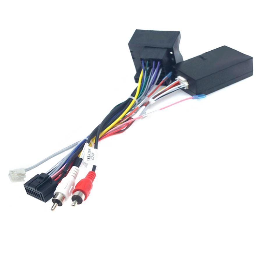 16-Pin Android Stereo Audio Power Wiring Harness W/ Canbus For BMW X1 E90 2004+