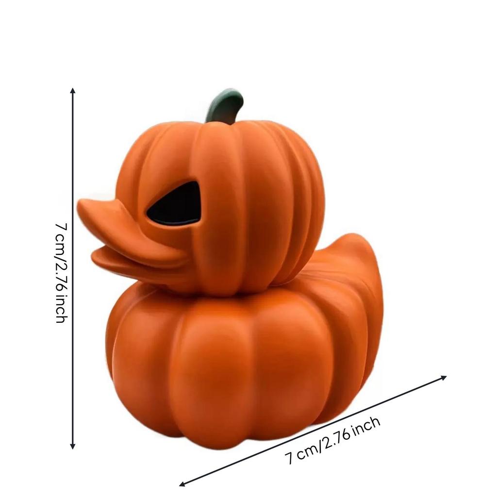 Pumpkin Duck Figurine Miniature Figurines Tabletop Ornament