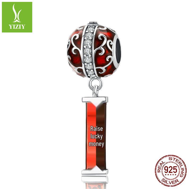 Silver Ziyun New Year DIY Bracelet Kit: Sterling Silver Koi Blessing Beads