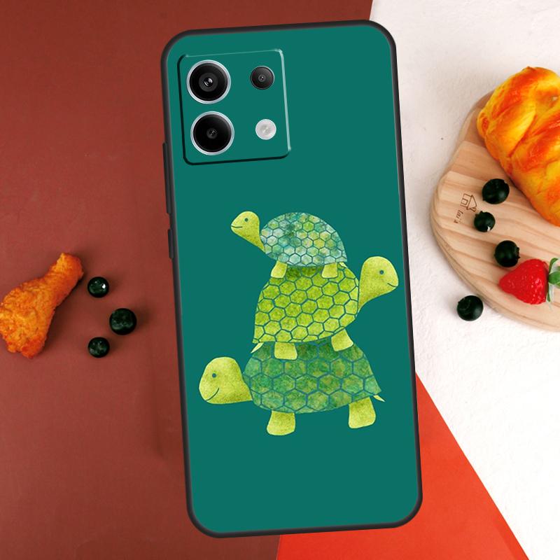 Cute Sea Turtle Case For Xiaomi Redmi Note 14 13 Pro 9 10 11 12 Pro 10S 11S 12S Redmi 14C 13C 10C 12C Coque