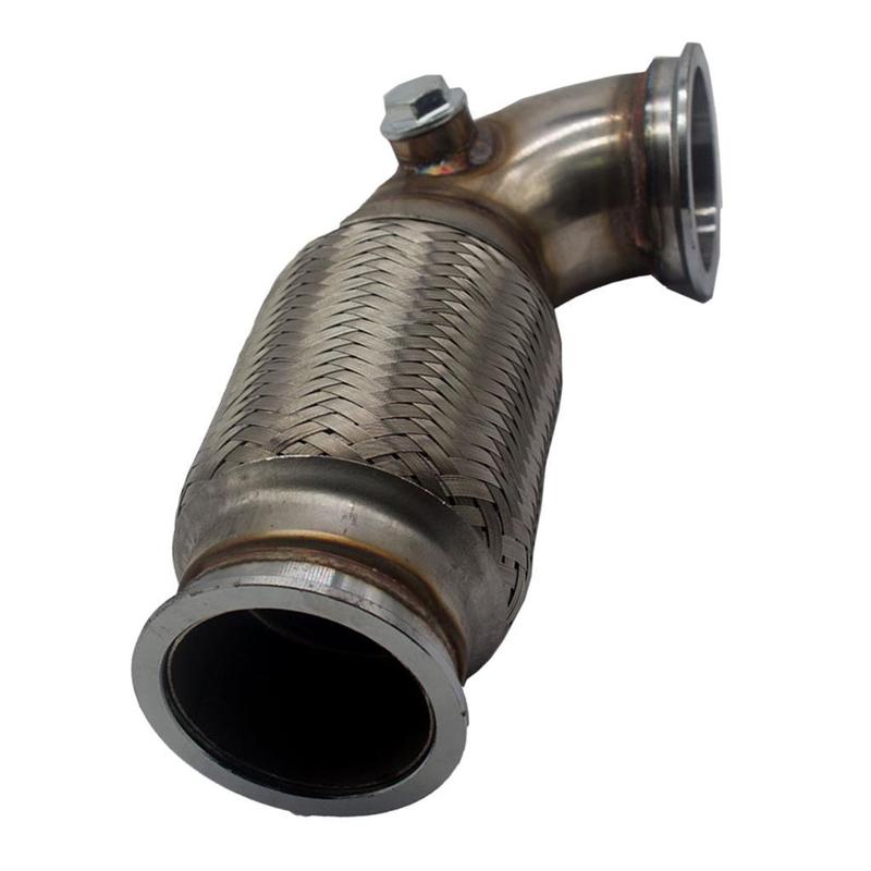 V-band to V Band Downpipe Low Profile Stainless Steel TIG Welded Flex Section for Auto Custom Project