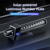 Temporary Parking Card Magnetic Car Phone Number Plate Solar Energy Car Accessories with LED Light Parking Phone Number Plate