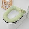 Univerzální potah na záchodové sedátko Kulatý polštářek na záchodové sedátko Koupelna Podložka na záchodové sedátko Zimní Hustá Teplá omyvatelná Kreslená kočka Roztomilé potahy na záchodové sedátko