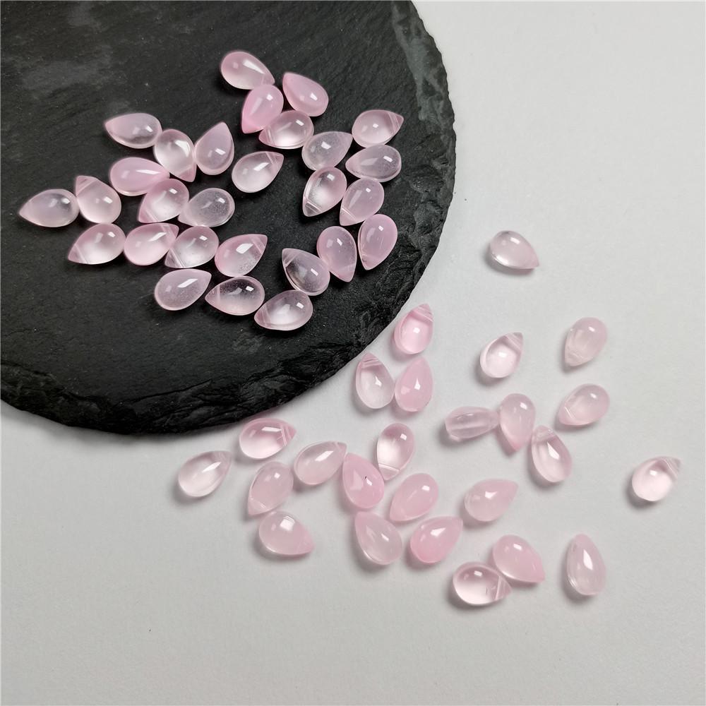 30Pcs Gradient Color 6x9mm Water Drop Shape Beads Czech Glass Beads For Jewelry Making DIY Handmade Hairpin Craft Accessories