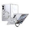 Custodia per Telefono con Supporto Magnetico Rotante a 360° per Samsung Galaxy Z Fold 8 7 6 5 4 Fold8Ultra per Ricarica Wireless Magsafe Cover Trasparente