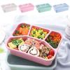 Multicolor Compartments Bento Case Plastic Lunchbox High Quality Japese Style Lunch Box  Commuting