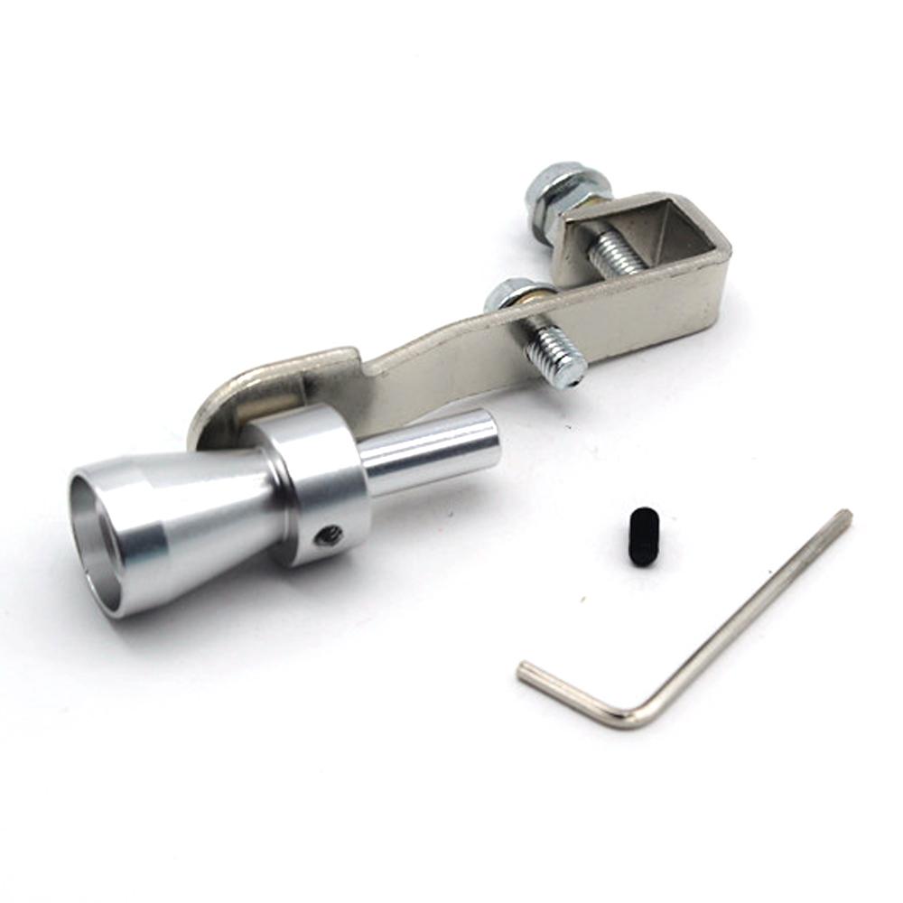 Țeavă de eșapament universală 18mm aluminiu Turbo sunet fluier Simulator țeavă de eșapament tobă mașina Blow Off Valve amortizor accesorii exterioare auto