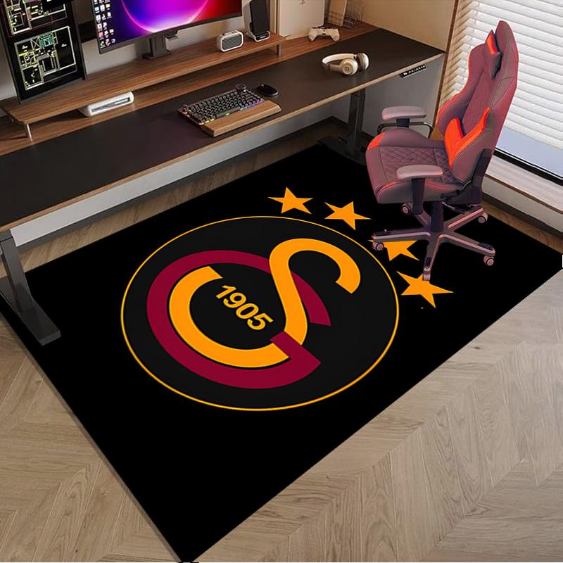 Galatasaray Football Club Emblem Area Rug Office rug, Chair Rug, Decor Carpet Livingroom bedroom Mat, Large Size Fan gifts Christmas gifts