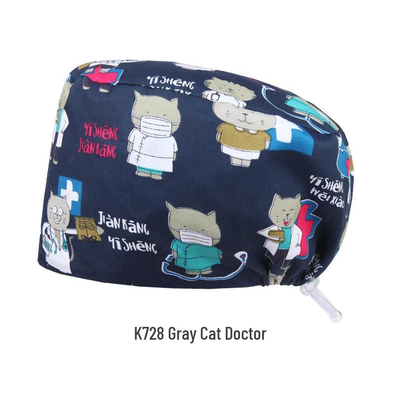 Oddychający Czysta Bawełna Czepek Chirurgiczny dla Lekarzy i Pielęgniarek