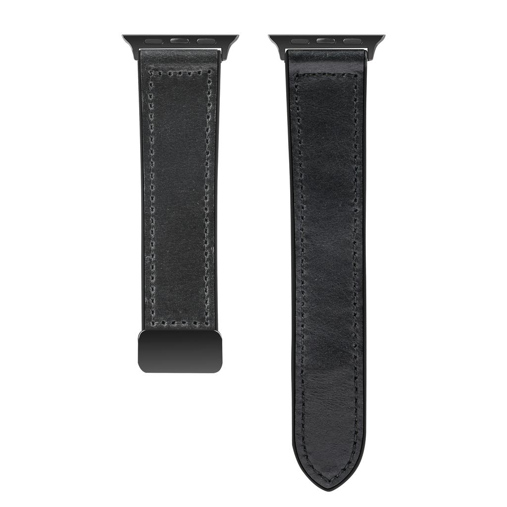 Magnetic Buckle Strap for Apple Watch Band Ultra2 49mm 45mm 44mm   42mm Silicone Leather Strap Bracelet IWatch Series 763 Se 8 9