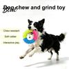 Safe Chew Toys for Small Medium Large Dogs Spiky Ring Dog Toy Rubber Interactive Non-Toxic Fetch And Teeth Cleaning Toy Aggressive Chewers