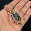 Turitella Fossil Pendant, Handmade Gemstone Pendant, 999 Copper Wire Wrapped Pendant Antique Jewelry, For Engagement Gift
