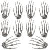 Realistic Plastic Skeleton Hands Life Severed Design Halloween Props for Haunted House Scene Party Horror Decoration Accessories