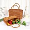 Lightweight Storage Basket With Handle Large Size Laundry Basket Durable Eco-Friendly Hand-woven Basket Camping Use