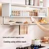 Under-Cabinet Pull-Down Storage Shelf with Sensor Light