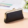 Secure Closure PU Buckle Coin Purse Large Capacity Lipstick Storage Bag  Evening Out