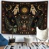 2D Flat, Mystic Cats Guardian Tapestry Wall Hanging - Horizontal with Suitable for Bedroom, Dorm, Living Room Decor - Fabric Hanging for Home Decorati