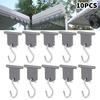10 Pieces Outdoor Rv Hooks, Rv S-Shaped Outdoor Shed Hooks Metal Party Light Hooks Hat Outdoor Camper Hanging Accessories