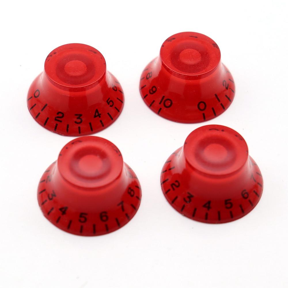 4Pcs Electric Guitar Bass Top Hat Speed Control Volume Knobs Multiple Colors