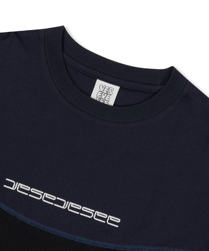 YESEYESEE Cover Stitch Tee Black