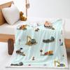 Cartoon Car Construction Car Lamb Fleece Crystal Fleece Children's Blanket Blanket
