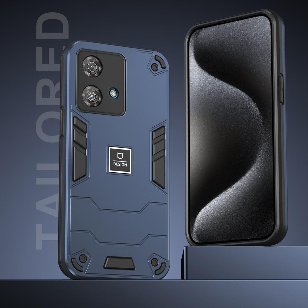 Funda para Teléfono Motorola Edge 40 Neo 5G Híbrida de Doble Capa TPU Suave PC Duro Cubierta a Prueba de Golpes