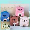 Adorable Cartoon Style Kids Backpack In Trendy Pink And Blue For School Fun