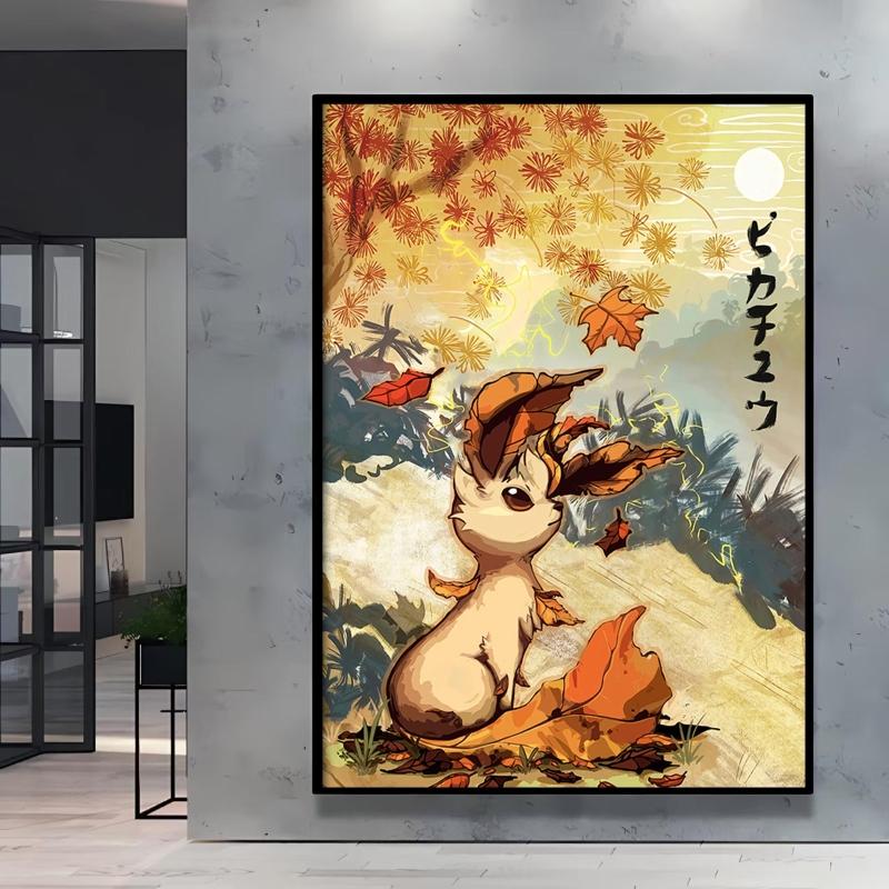 Leinwand Kunstwerk Malerei Pokemon Schiggy Poster Cartoon Bild Klassisch Haus Schlafzimmer Dekoration Gemälde Kindergeschenk