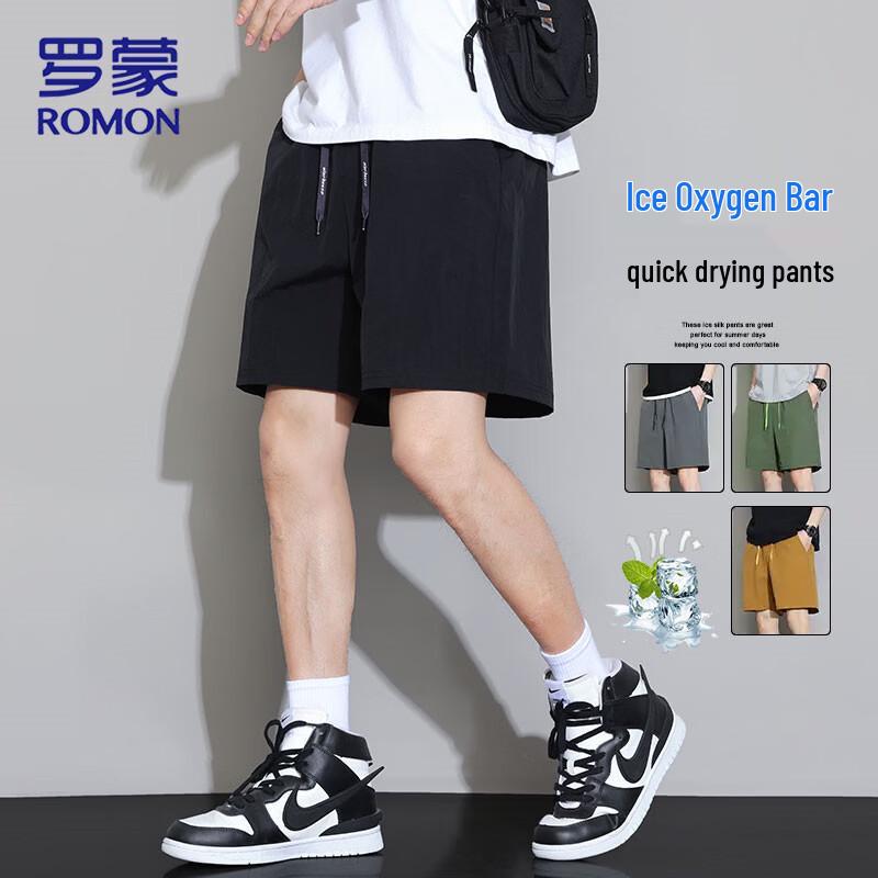 

ROMON Men s Ice Silk Quick-Drying Sport Shorts 2XL