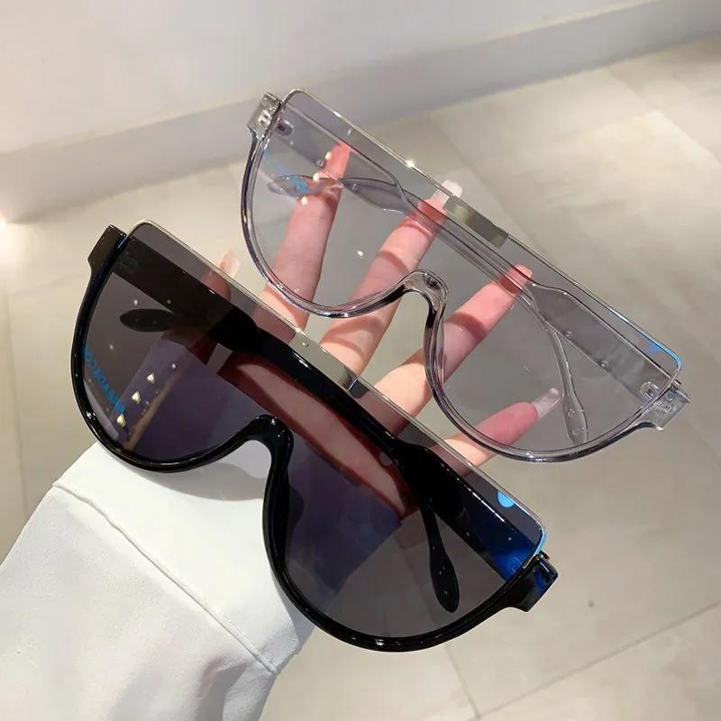 New Half Frame Oval Sunglasses Fashion Women Outdoor Street Po Sun Glasses Women's Sports Windproof Eyewear UV400 Glasses