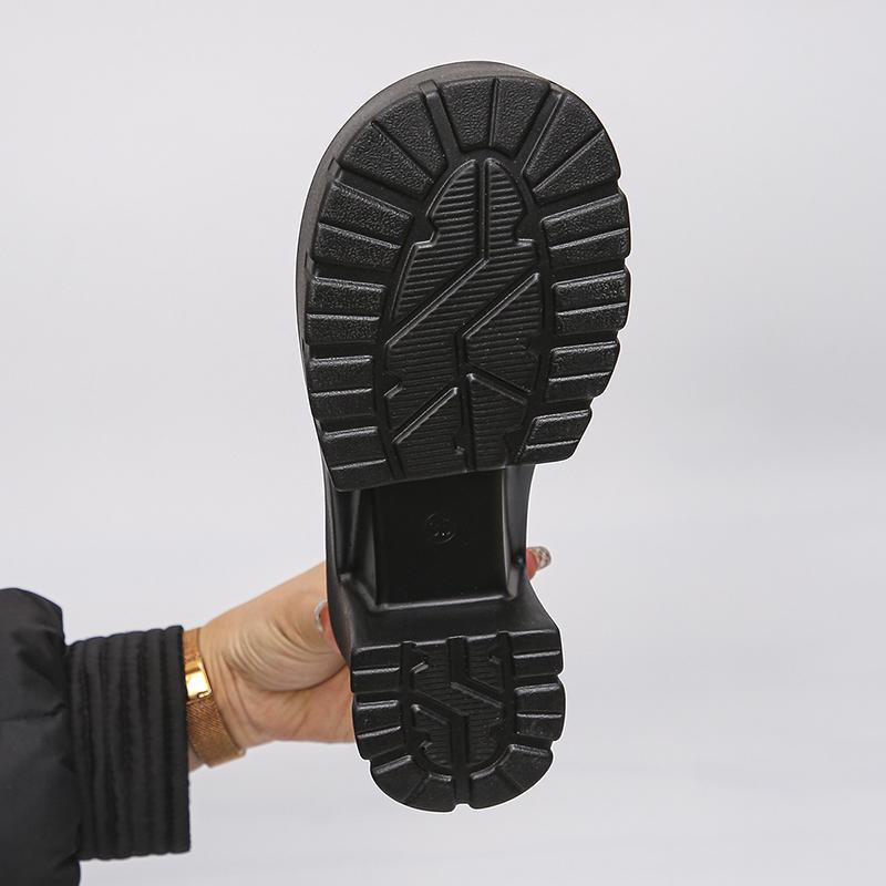 Lucyever Chunky High Heels Loafers Women Spring New Platform Pumps Woman Fashion Buckle Thick Bottom Gothic Shoes Female