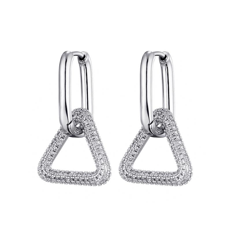 

Classic Stainless Steel Ear Buckle For Women Trendy Gold Silver Color Big Oval Rectangle Hoop Huggie Punk Hip Hop Jewelry Gift