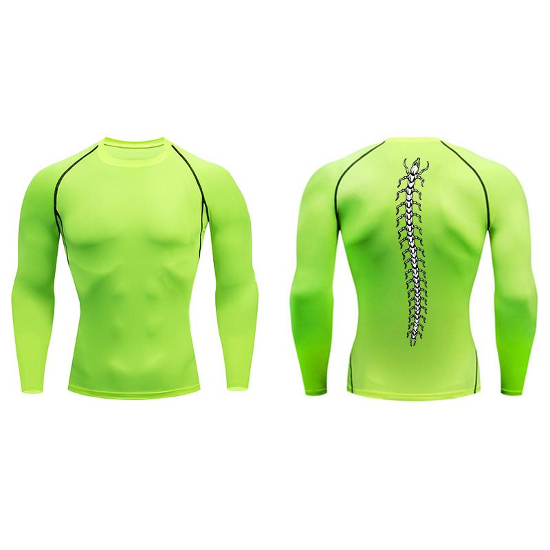 

Graphic Compression Shirts for Men Gym Workout Athletic Quick Dry Tshirt Tops Training Running Undershirts Baselayers Rash Guard XXXL