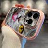 LZ3 Black Cat Green Eyes Soft Phone Case for Samsung S24 Ultra S23 Plus S21 FE A16 A54 A52 A06 Infinix Hot 40 30i Lens Protection Shockproof Cover