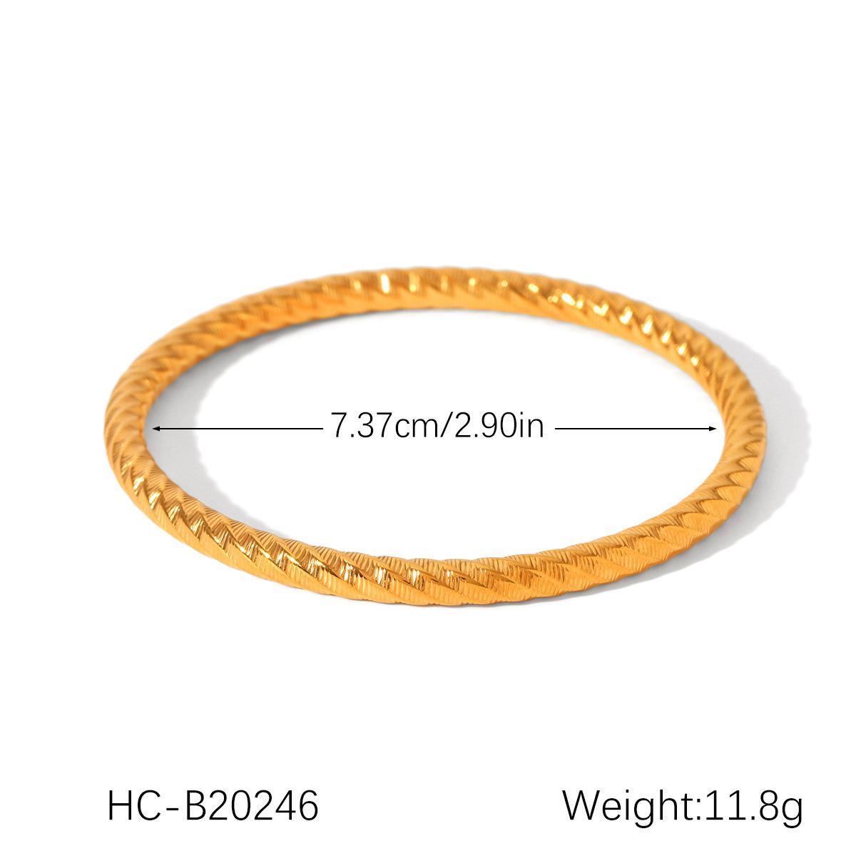 Fashion Classic Hollow Texture Stainless Steel Bracelet for Women, Non-fading Titanium Steel Bangle Hand Jewelry