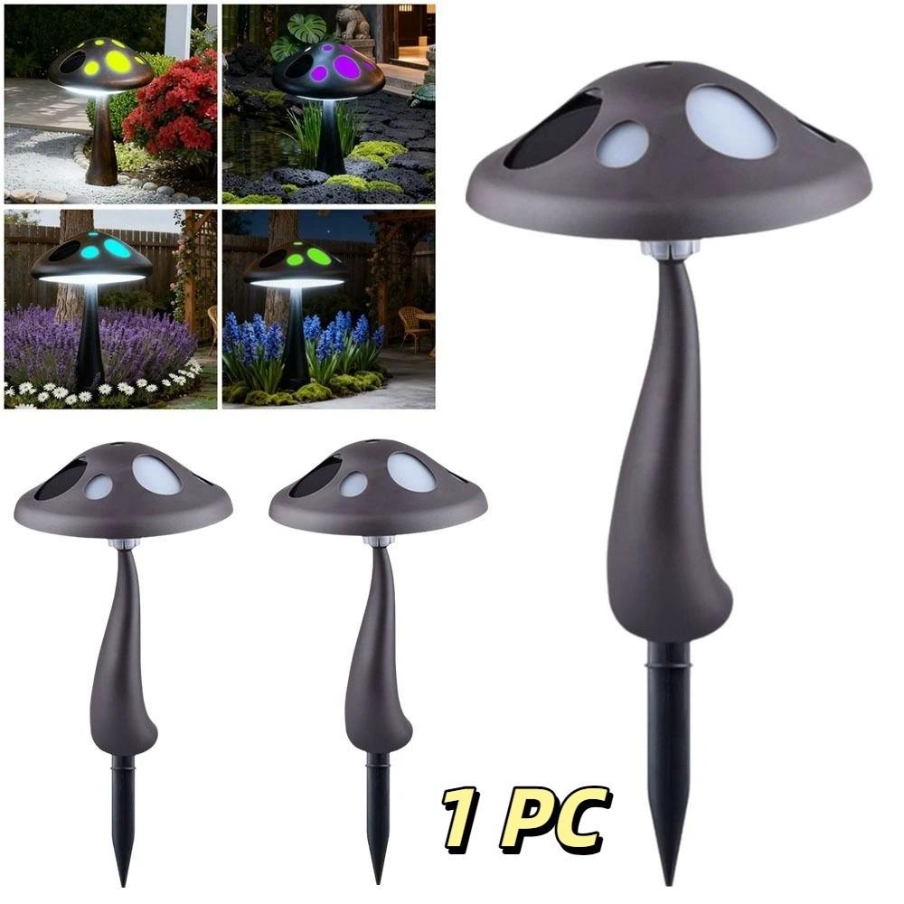 Waterproof Design Solar Powered Mushroom Lights Automatic Big Mushrooms Solar LED Mushrooms Weather Resistant Simulation Design