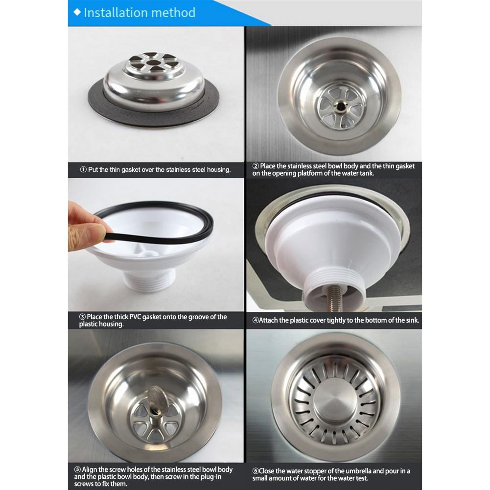 Kitchen Sink Strainer 114MM Drainer Washing Basin Sink Drain Filter Basket Anti-Clogging Sink Food Catcher Basket Sink Accessori