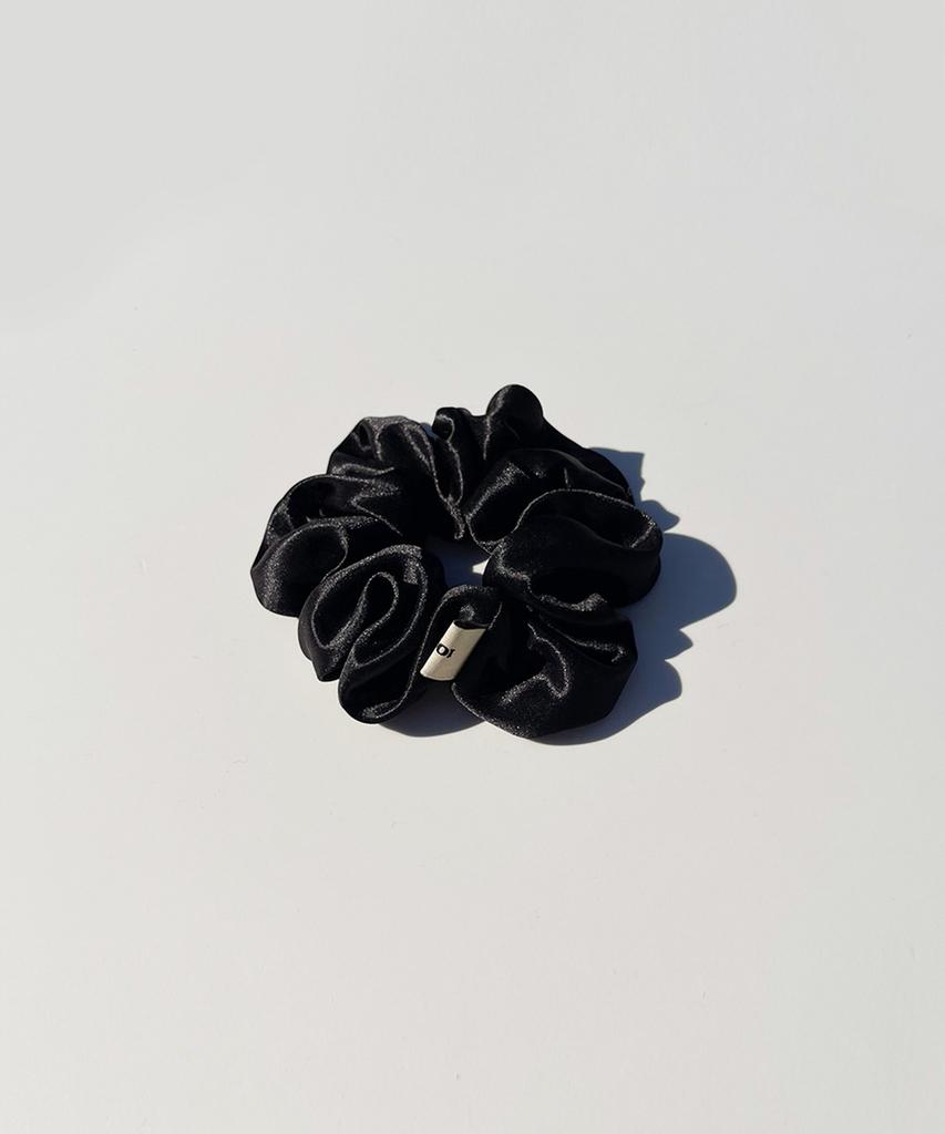 108Seoul Rinni Scrunchie/Hairband_Satin Black