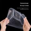 Disposable 4-Compartment Meal Prep Containers with Lids