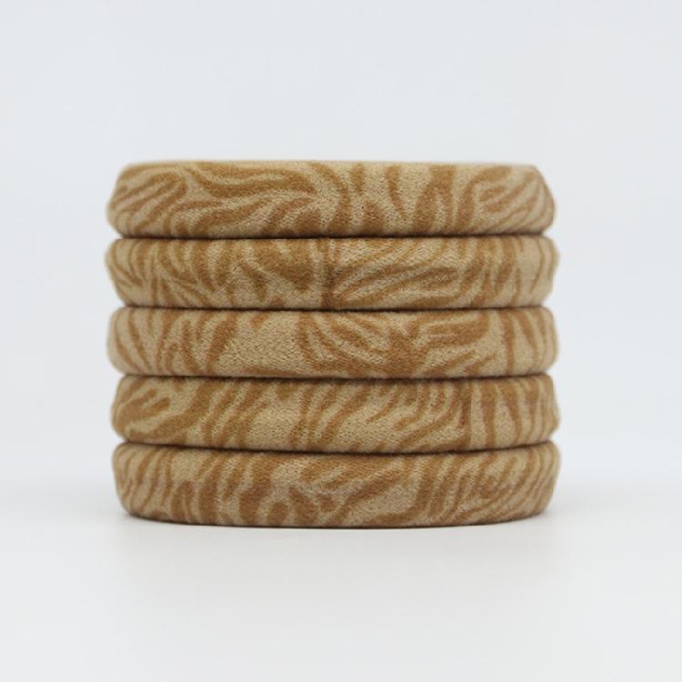 Leopard Pattern Hair Tie Elastic Scrunchies Fashion Towel Rings Hair Rope for Women Girl Daily Use Hair Ornament 5pcs