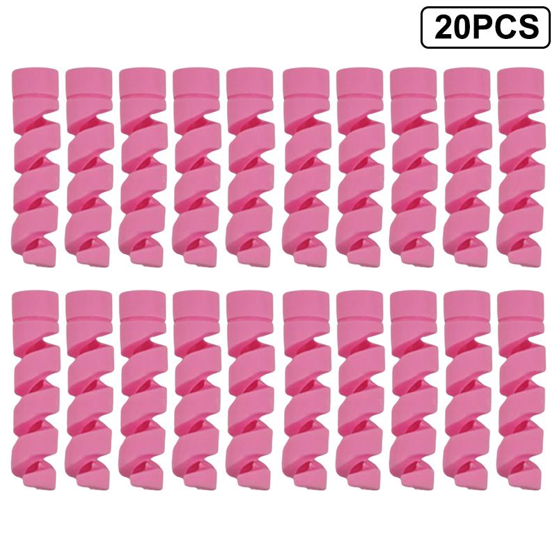 20PCS Spiral Silicone Cable Saver Cover for USB Wire Durable Cord Protector Winder Prevents Breakage for Computer Desk Use