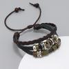 New Jewelry Personalized Beaded Pentagram Leather Bracelet Fashion Jewelry Simple Multi-layer Bracelet